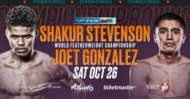 Image: Shakur Stevenson vs Gonzalez Tickets on Sale TODAY