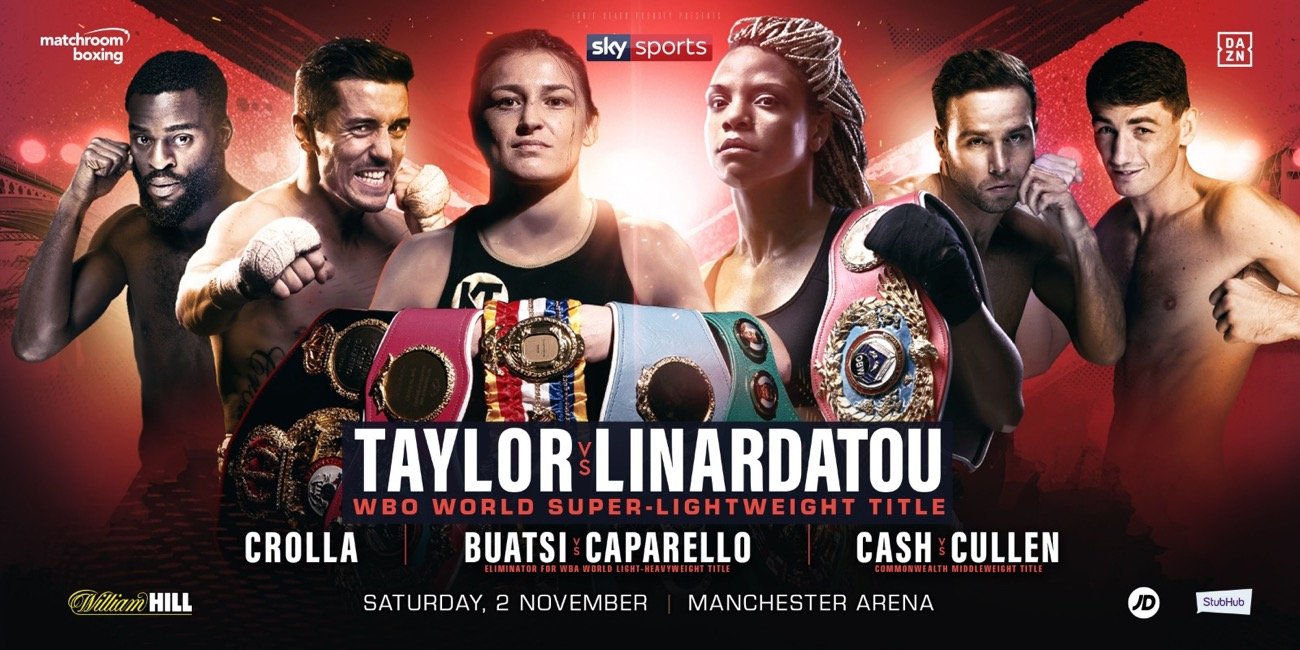 Image: Katie Taylor & Terri Harper back in action In Manchester on Nov 2