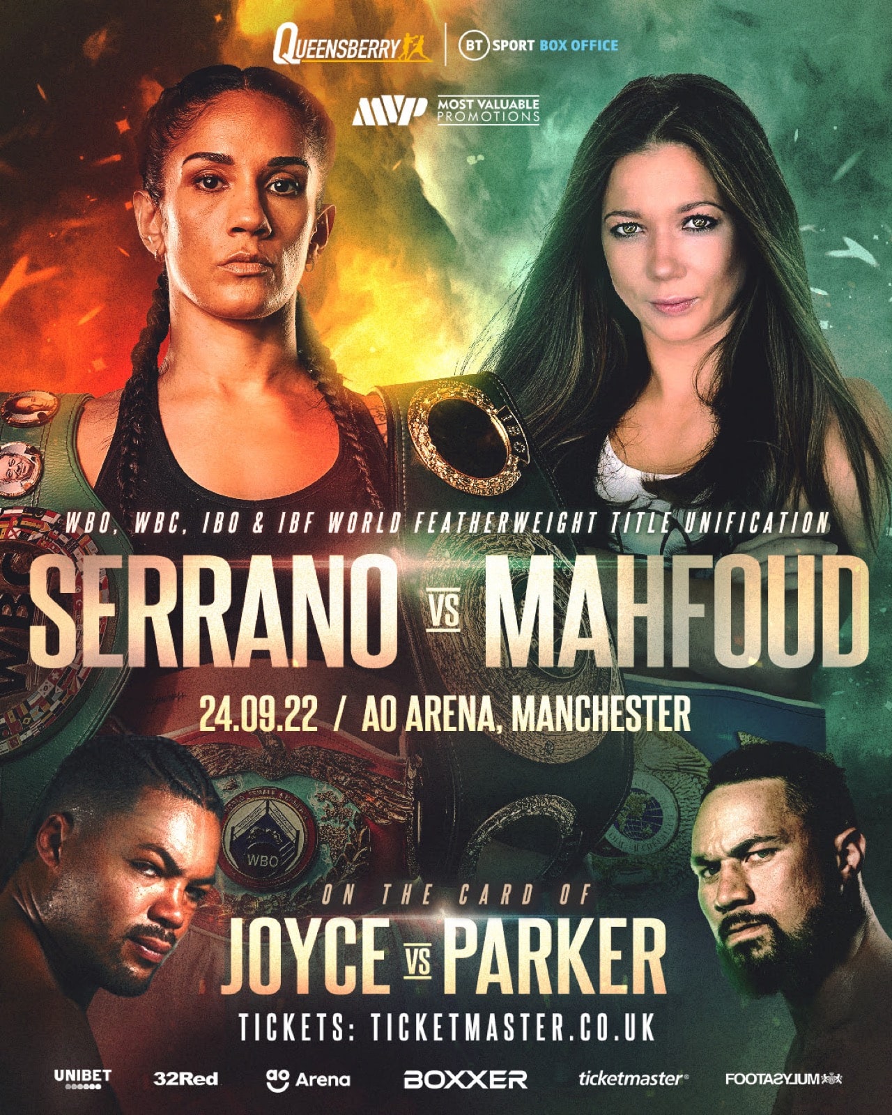 Image: Amanda Serrano added to Joyce vs Parker Card