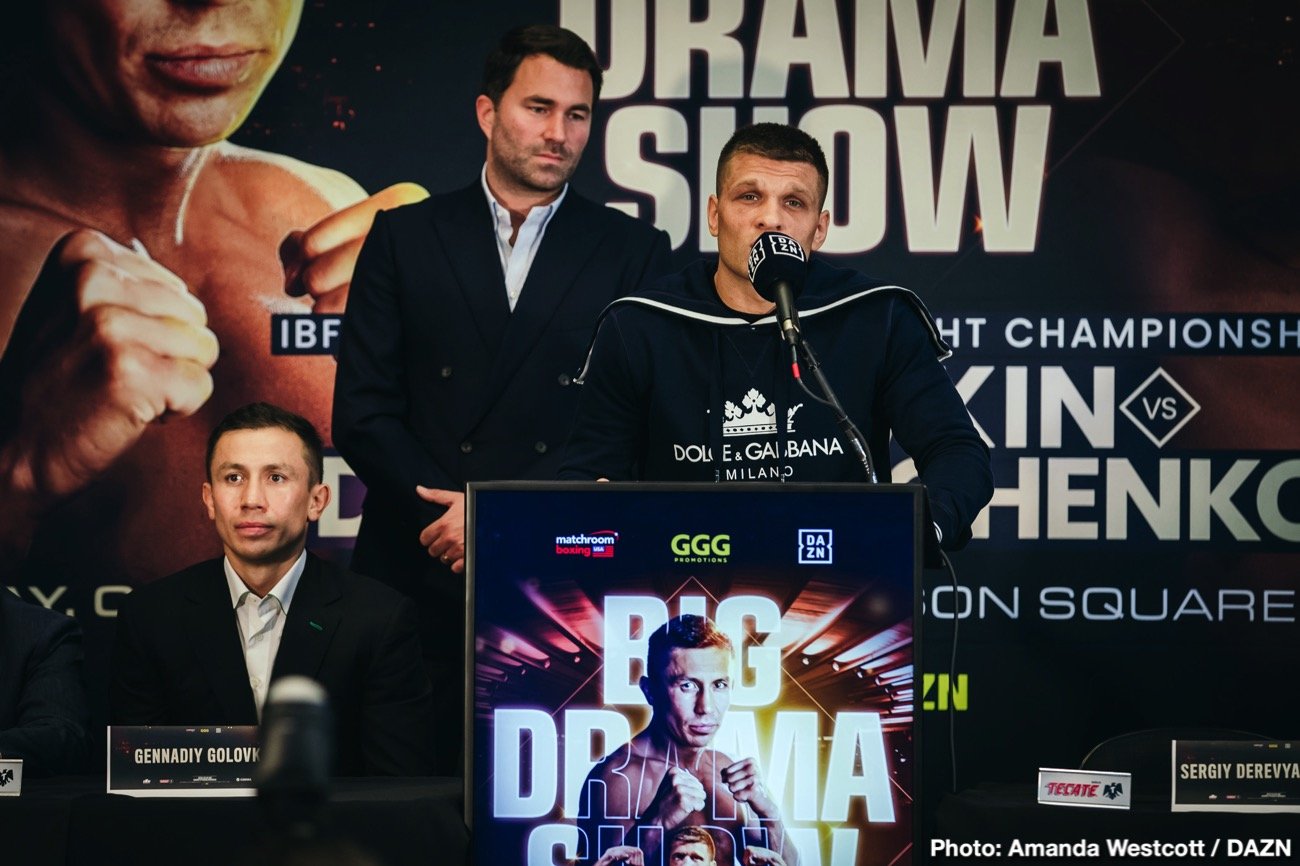 Image: Derevyanchenko looking to upset Golovkin on Saturday