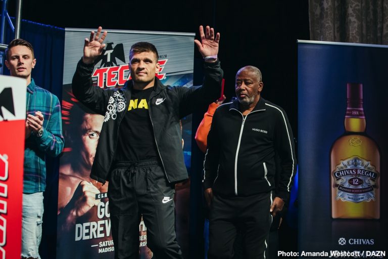 Image: Gennadiy Golovkin and Sergiy Derevyanchenko make 170-lb limit for IBF second-day weigh-in