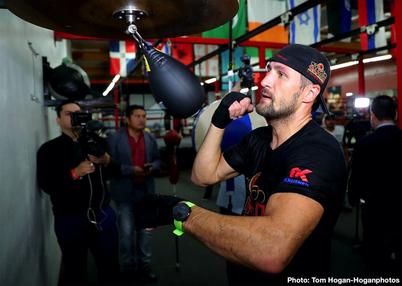 Image: Sergey Kovalev - Oxnard media workout interviews & photos