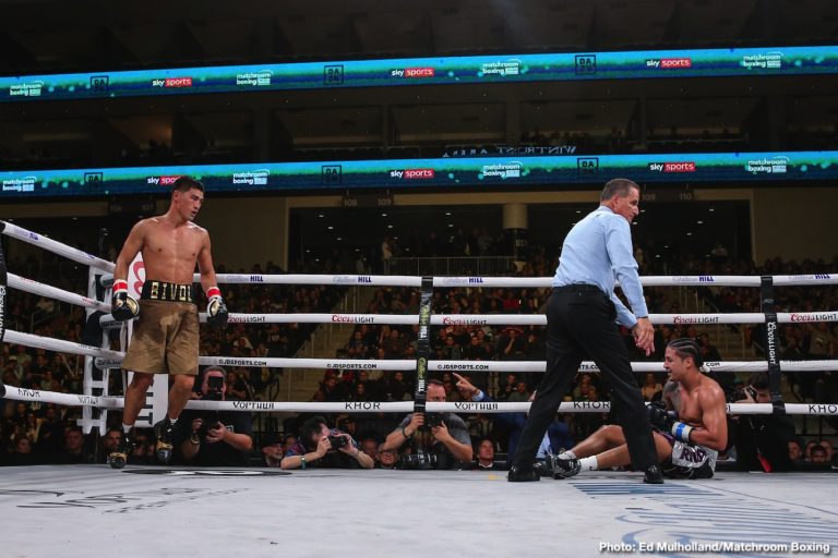Photo: Boxing Results: Dmitry Bivol Drops And Dominates Lenin Castillo In Chicago Image: Boxing Results: Dmitry Bivol Drops And Dominates Lenin Castillo In Chicago