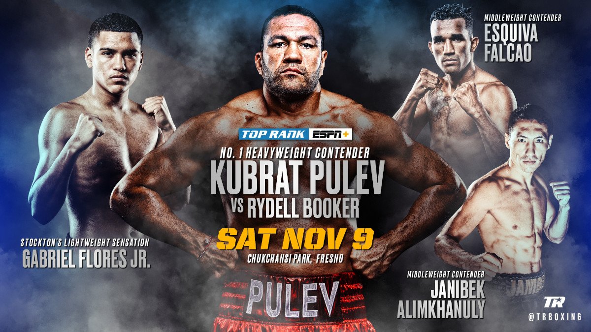 - Latest Kubrat Pulev ESPN Herring vs. Roach Jamel Herring Lamont Roach Pulev vs. Booker Robeisy Ramirez Rydell Booker Top Rank Boxing