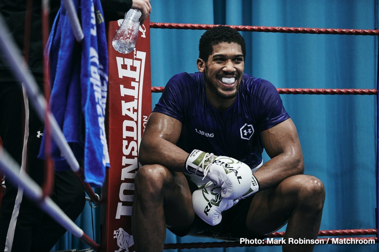 Image: Joshua predicting he'll be 2-time heavyweight champ on Dec.7
