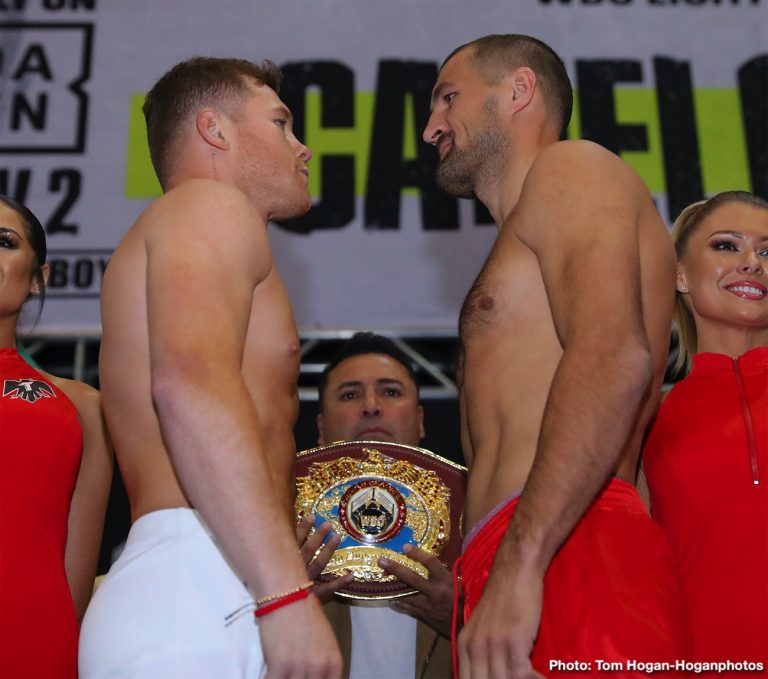 Image: Canelo Alvarez vs. Sergey Kovalev - official weigh-in results