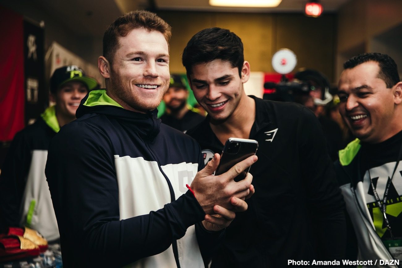 Image: Canelo Alvarez and Ryan Garcia looking fast and powerful