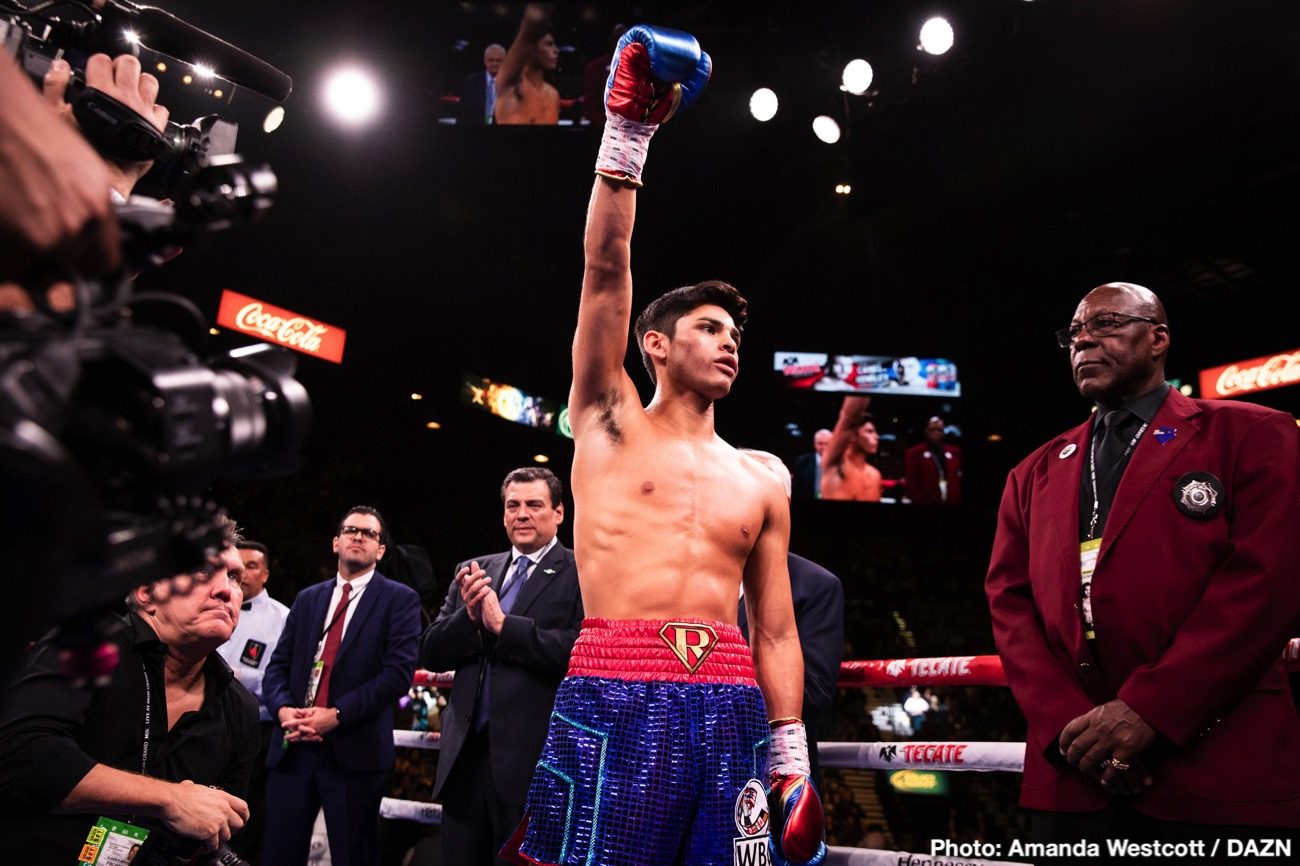 Image: Ryan Garcia could face Mercito Gesta or Saul Rodriguez next in April