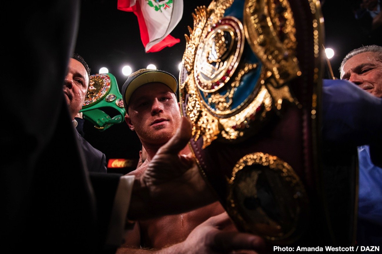 Image: Saunders: Canelo is in my WORLD inside an empty arena