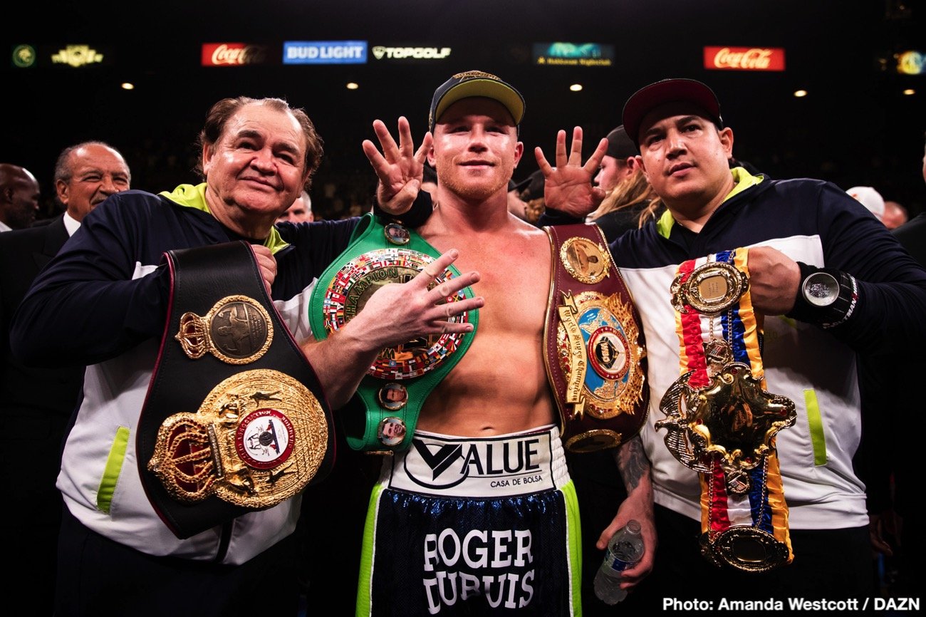 Canelo Alvarez, Callum Smith boxing photo and news image