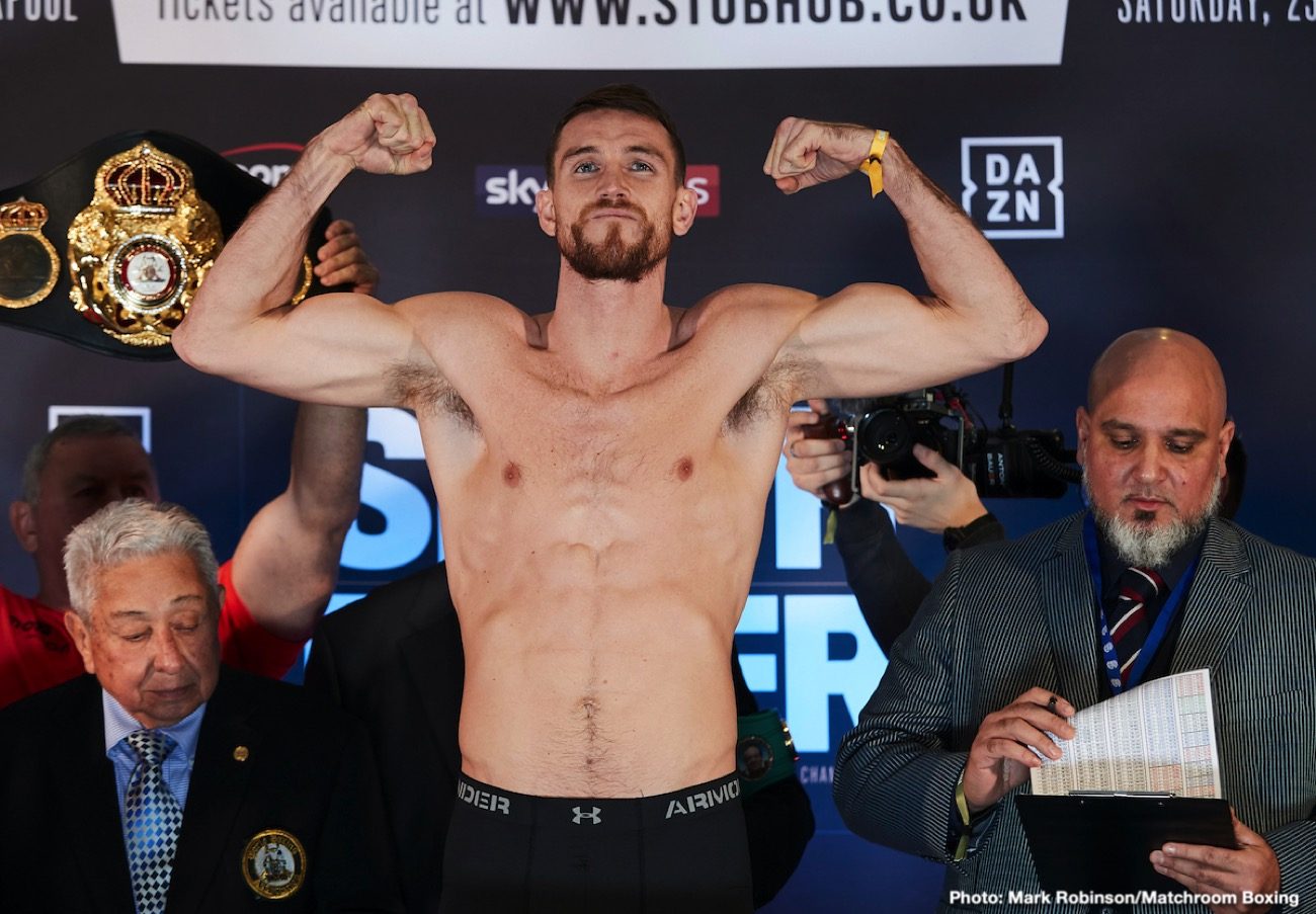 Image: Callum Smith vs. John Ryder - official weights