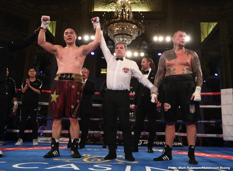 Image: Boxing Results: Zhilei Zhang defeats Andriy Rudenko