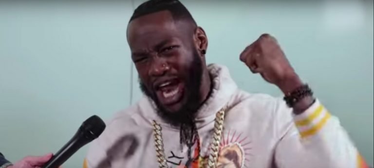 Image: Deontay Wilder - "Let's go, Ruiz! Knock Joshua out again, baby!"