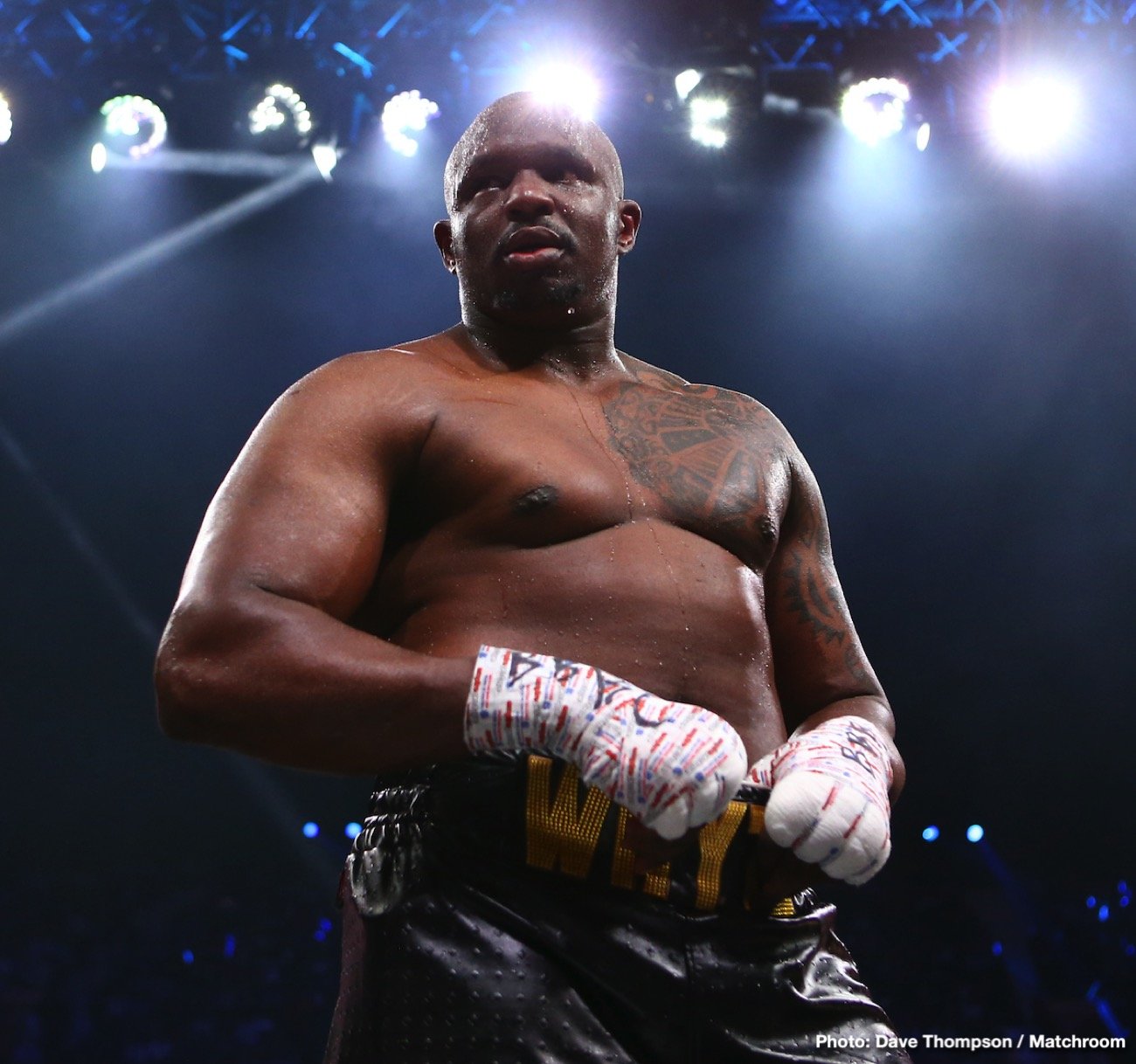 Image: Tyson Fury reacts to Dillian Whyte calling him out