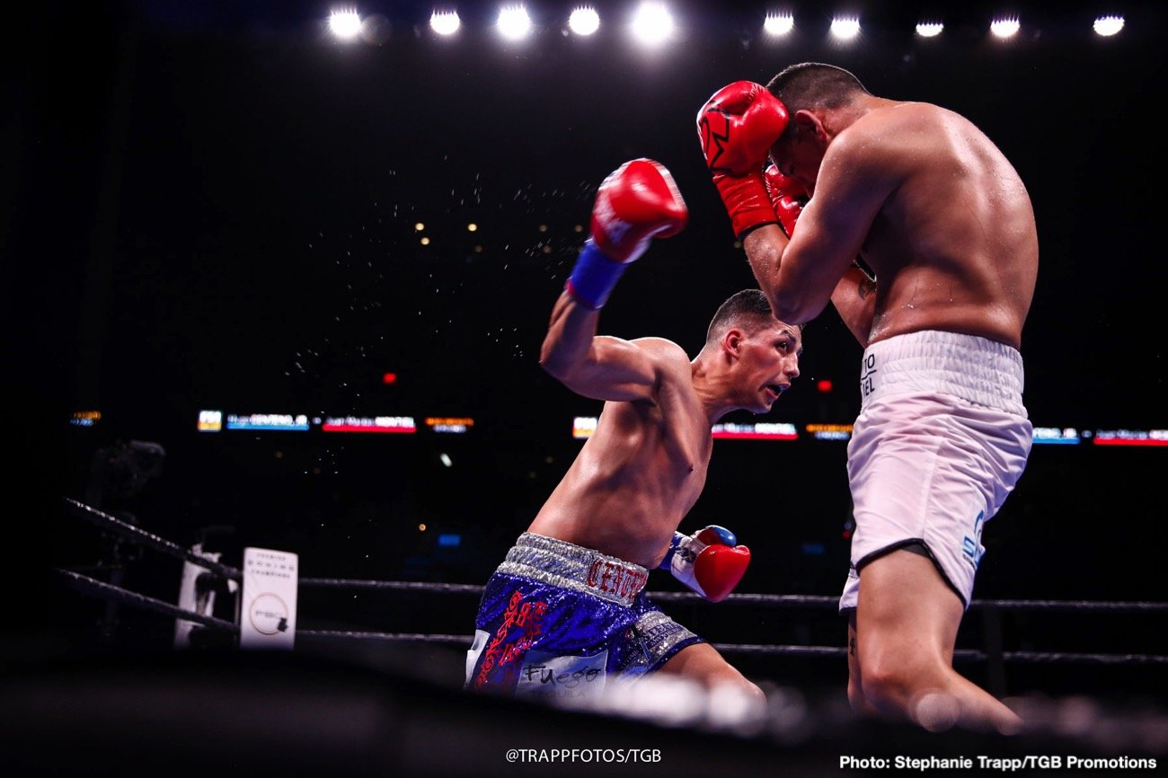 Image: Photos / Results: Jermell Charlo TKOs Harrison, Efe Ajagba Defeats Kiladze