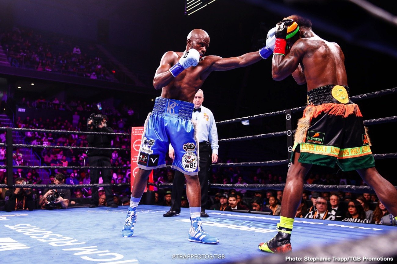 Image: Photos / Results: Jermell Charlo TKOs Harrison, Efe Ajagba Defeats Kiladze
