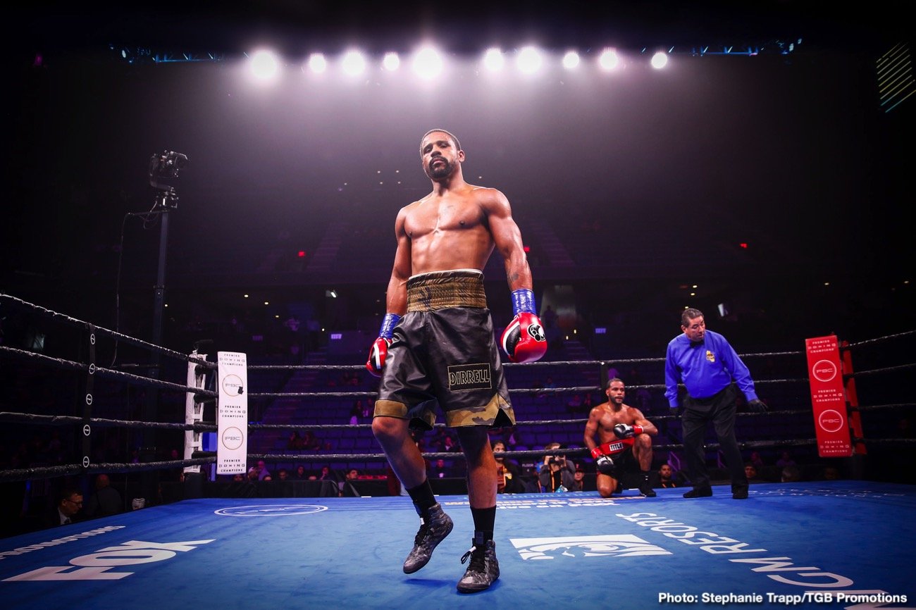 Image: Photos / Results: Jermell Charlo TKOs Harrison, Efe Ajagba Defeats Kiladze