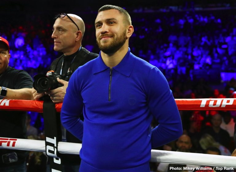 Image: Vasyl Lomachenko has "agreement" on paper for Teofimo Lopez fight in April