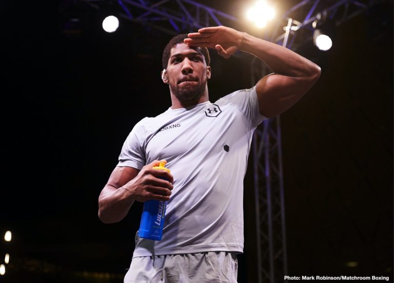 Image: Anthony Joshua calls out Tyson Fury: 'Come FIGHT me'