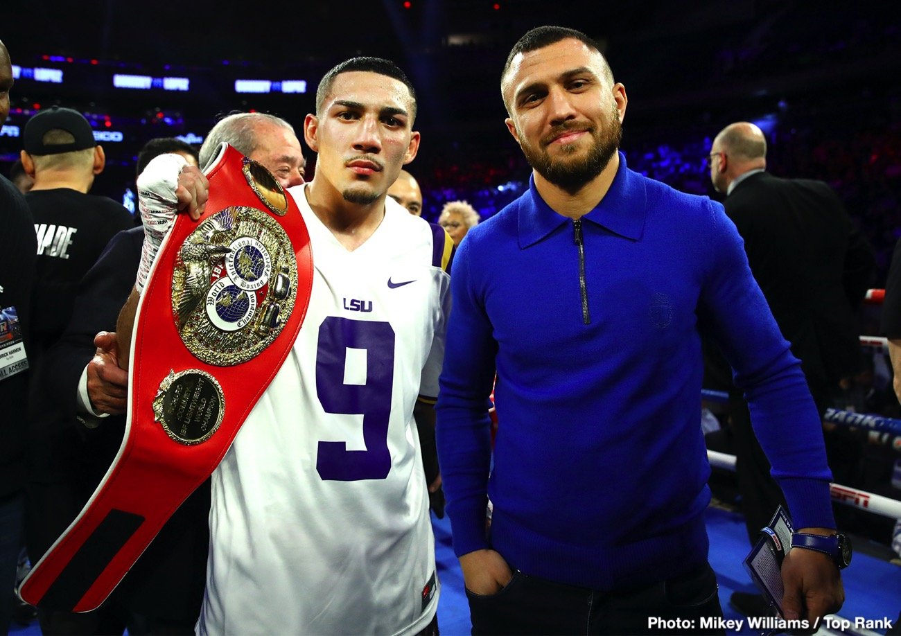 Image: Teofimo Lopez says he'll beat the stuffing out of Vasiliy Lomachenko on Oct.17