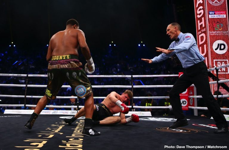Image: Michael Hunter leaves Matchroom Boxing