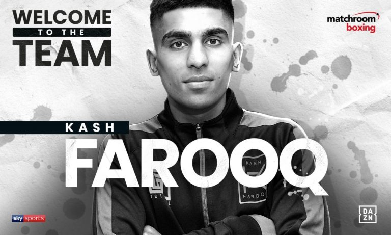 Image: Matchroom signs Kash Farooq