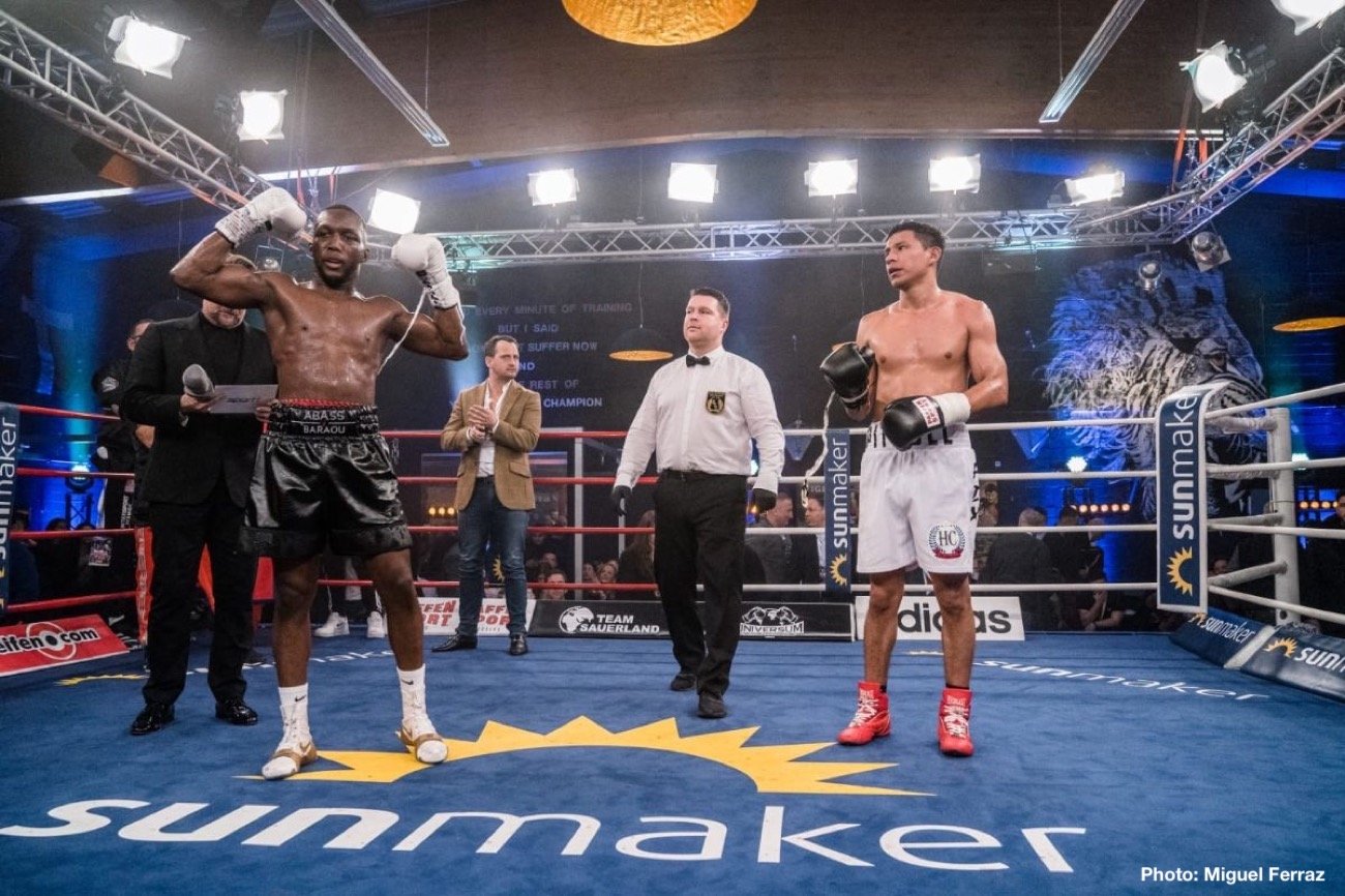 Image: Boxing Results: Abass Baraou Dominates & Stops Abraham Juarez