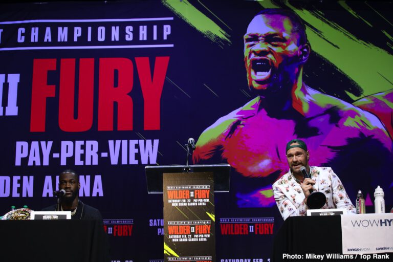 Image: Hearn says Wilder vs. Fury has sold only 60% of the tickets