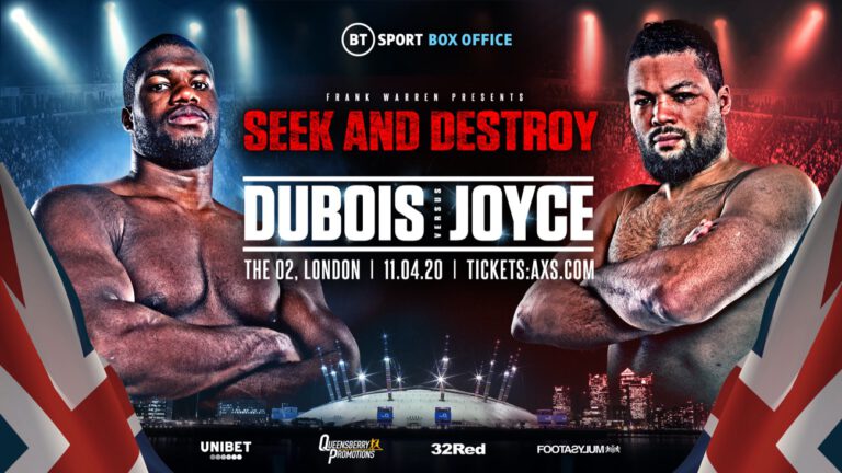 Image: OFFICIAL: Daniel Dubois vs Joe Joyce Confirmed For London On April 11