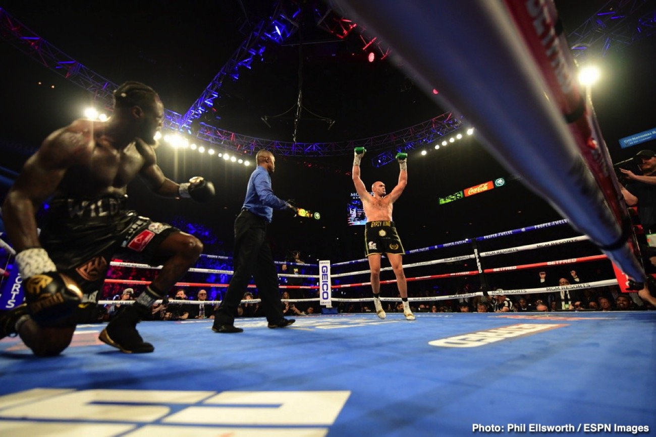 Image: Tyson Fury stops Deontay Wilder - Live Results from Las Vegas