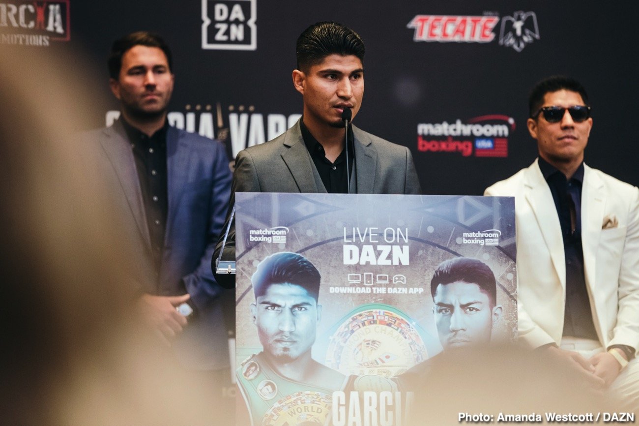 Image: Garcia vs. Vargas & Yafai vs. Chocolatito quotes for Saturday on DAZN