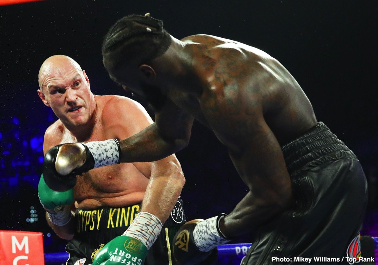 Image: Photos / Results: Tyson Fury TKOs Deontay Wilder, Martin KOs Washington