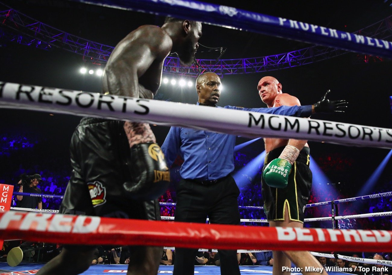 Deontay Wilder, Paulie Malignaggi, Tyson Fury boxing photo