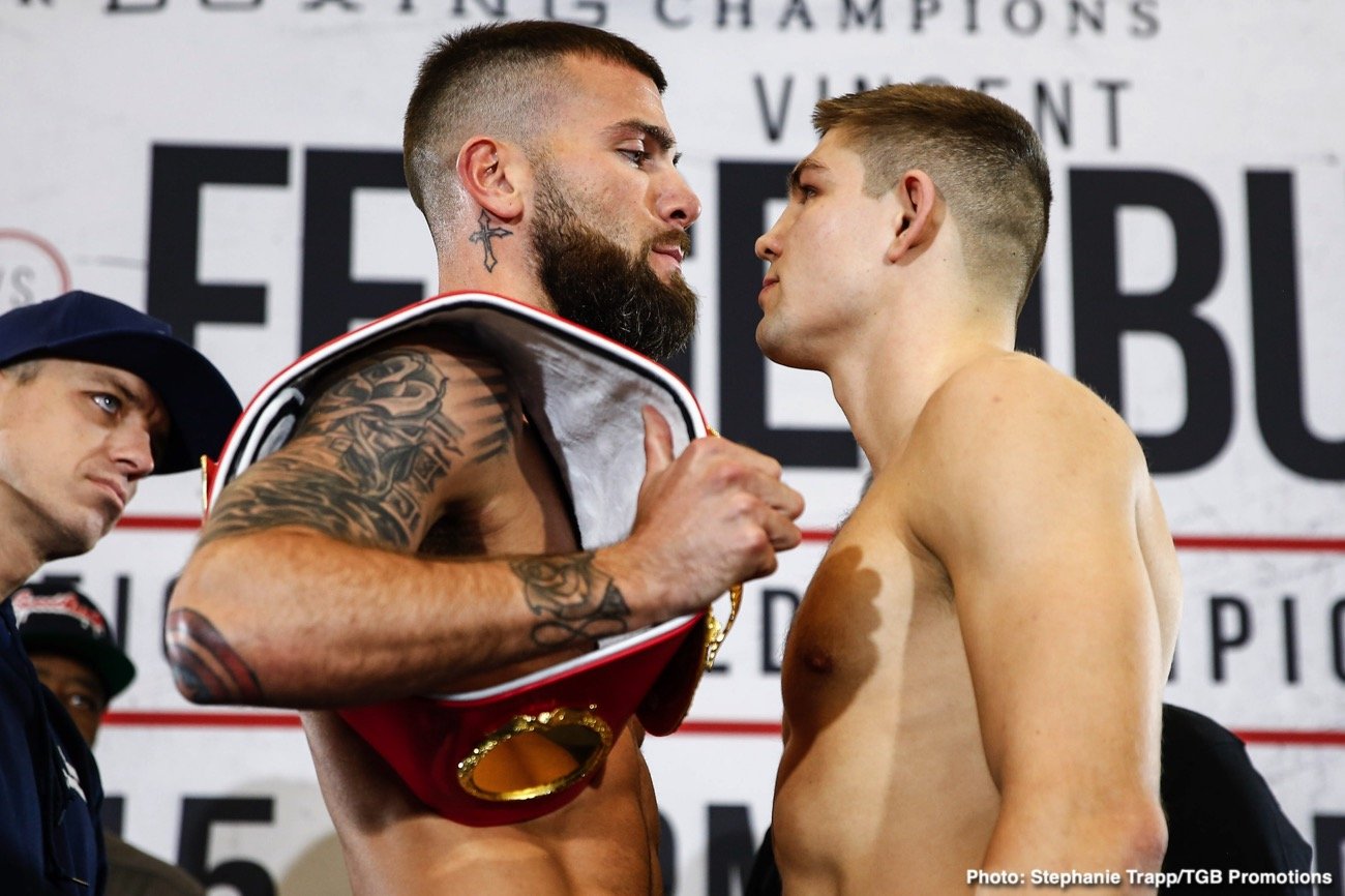 Image: Caleb Plant 166¾ vs. Vincent Feigenbutz 165¼ - weigh-in results