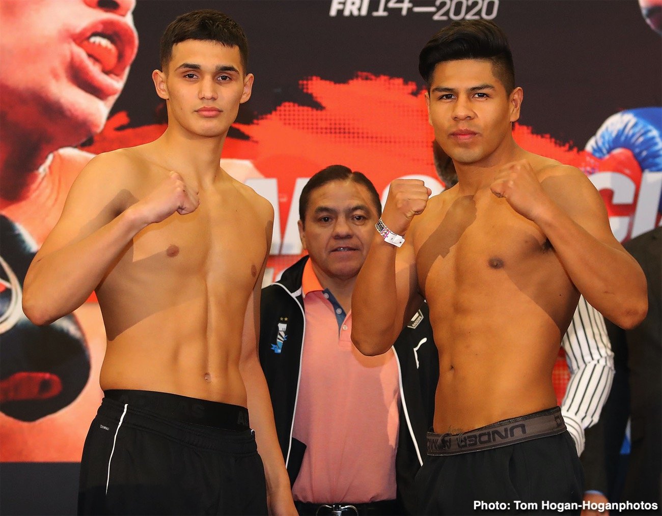 Image: Ryan Garcia 134.8 vs. Francisco Fonseca 134.8 - weigh-in results