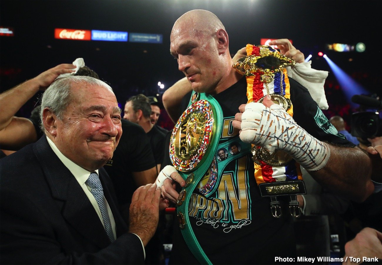 Image: Bob Arum in talks for Tyson Fury vs. Oleksandr Usyk for Middle East, Joshua & Whyte would step aside