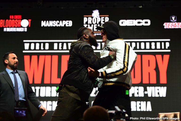 Image: NSAC has banned Deontay Wilder vs. Tyson Fury face-off at Friday's weigh-in