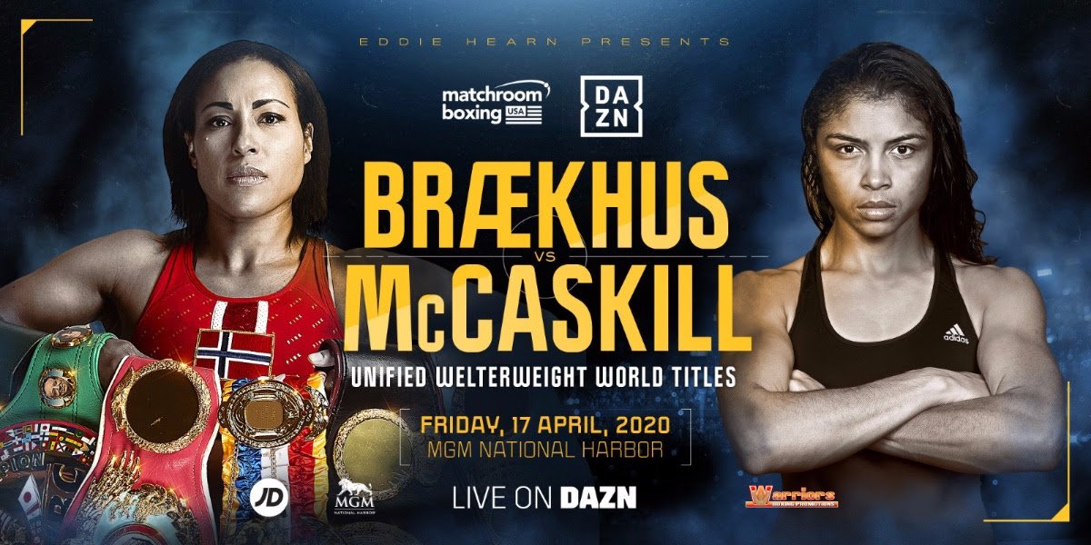 Image: Cecilia Braekhus faces Jessica McCaskill on April 17 on DAZN