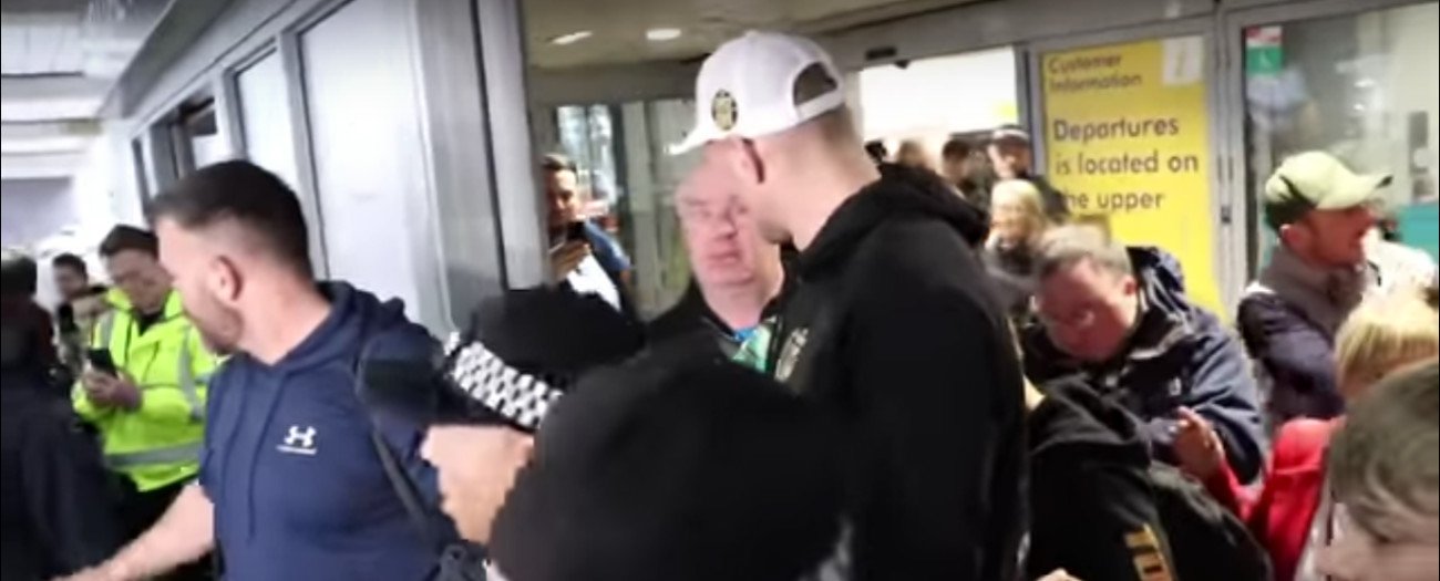 Image: Tyson Fury MOBBED by fans at Manchester Airport returning home after victory over Deontay Wilder