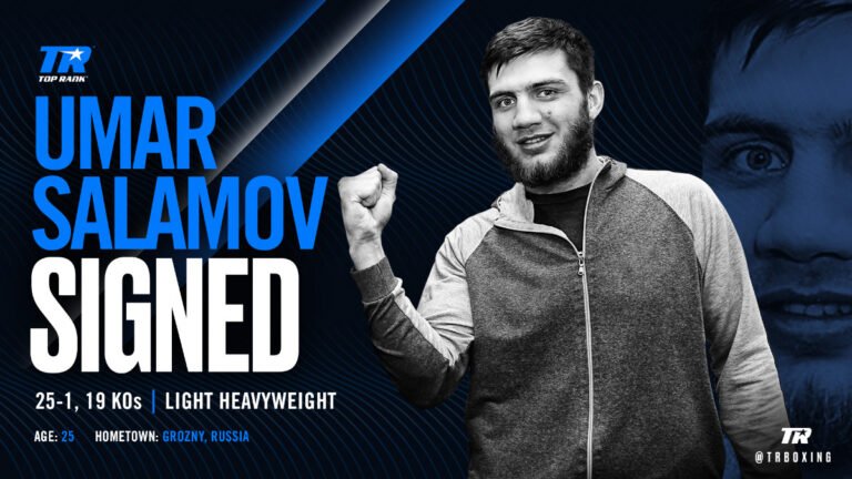 Image: Top Rank Signs Light Heavyweight Contender Umar Salamov