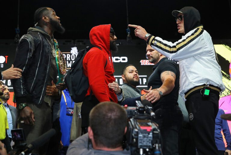 Image: Wilder expects to weigh 230lbs and Fury 270 for rematch