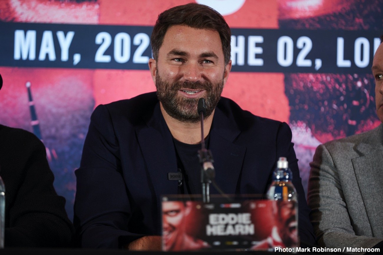 Image: Eddie Hearn close to getting Usyk vs. Chisora done for October 31st