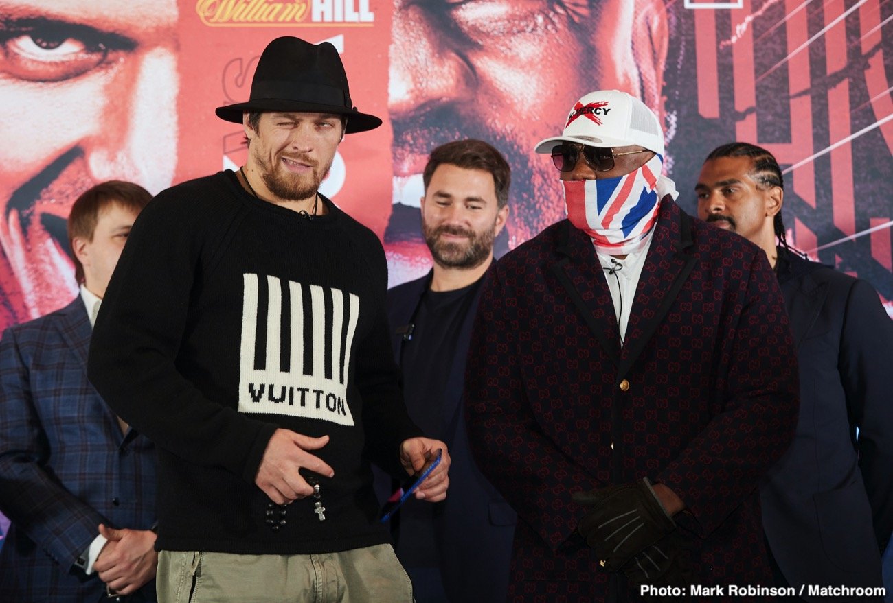 Image: Chisora: Oleksandr Usyk will get Fright of his life on October 31st