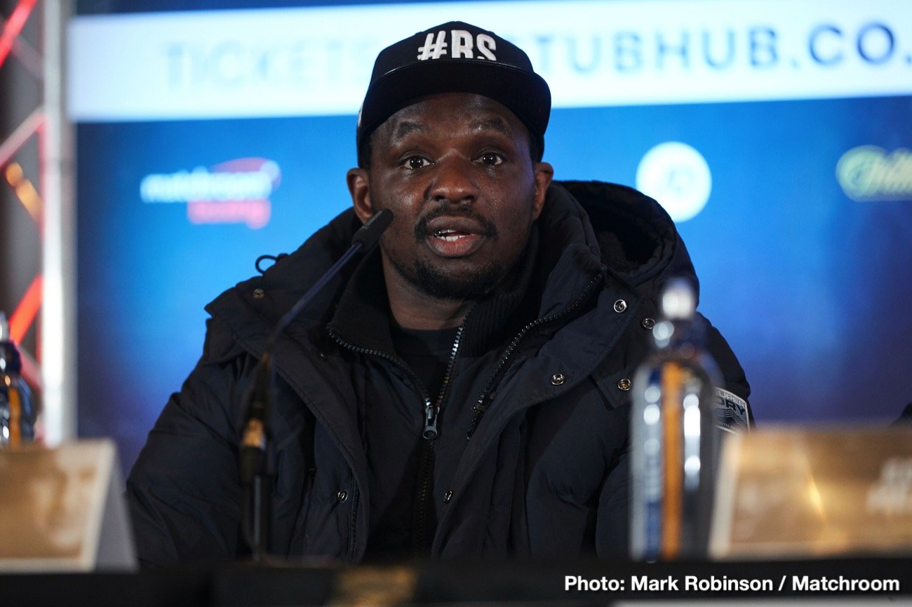Image: Dillian Whyte's mandatory title shot still looking good for February - Eddie Hearn