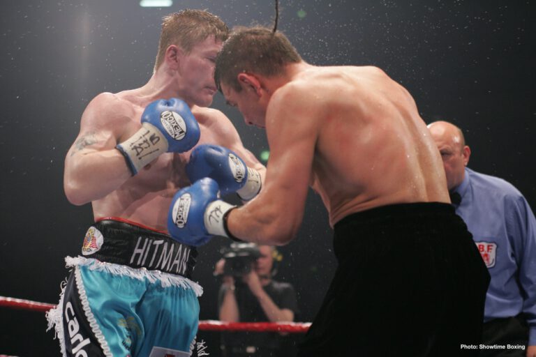 Image: Ricky Hatton against Mike Tyson making a comeback