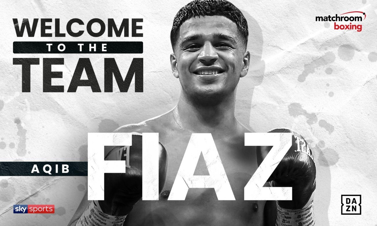 Image: Aqib Fiaz signs with Matchroom Boxing