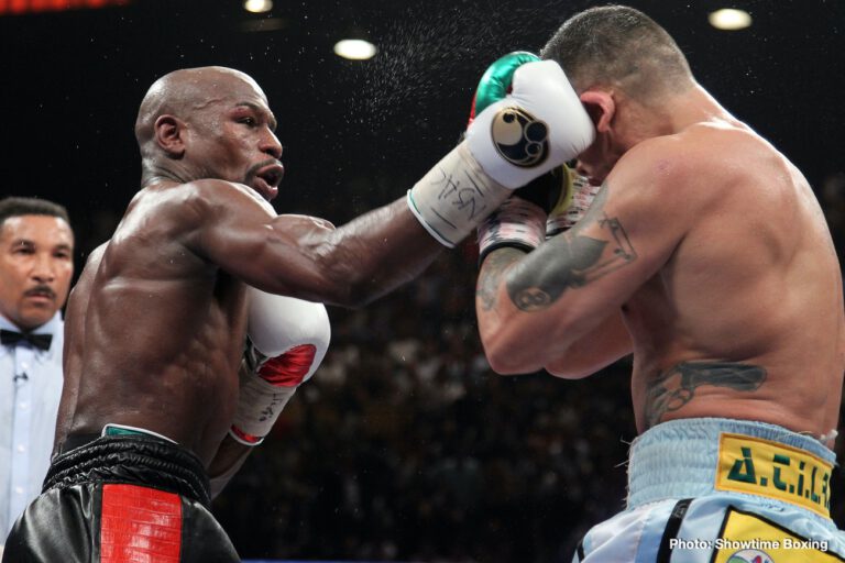 Image: Floyd Mayweather Jr upset at Sugar Ray Leonard ranked #1 at 147