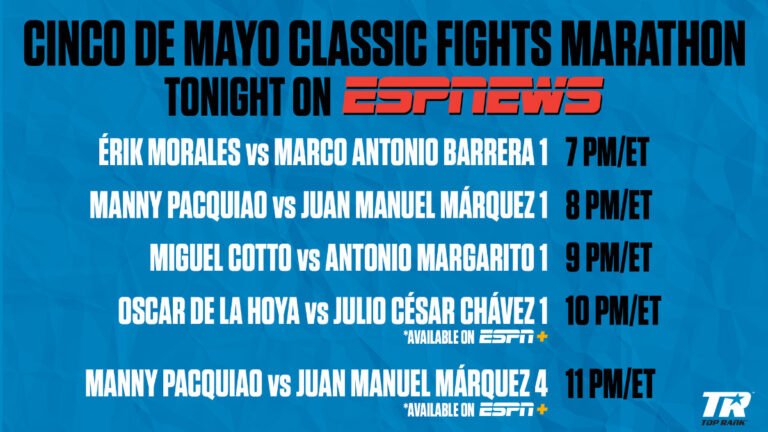 Image: Boxing’s Greatest Grudge Matches tonight on ESPNEWS