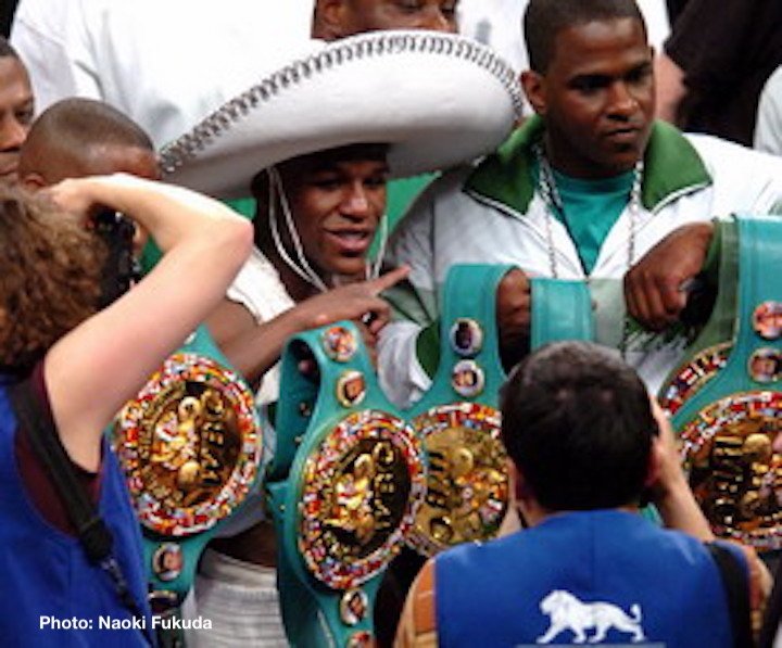 Image: Mayweather rants about "too many belts," wants Ryan Garcia vs. Tank Davis next