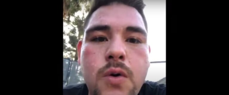 Image: Andy Ruiz Jr using low impact pool workouts to get in shape